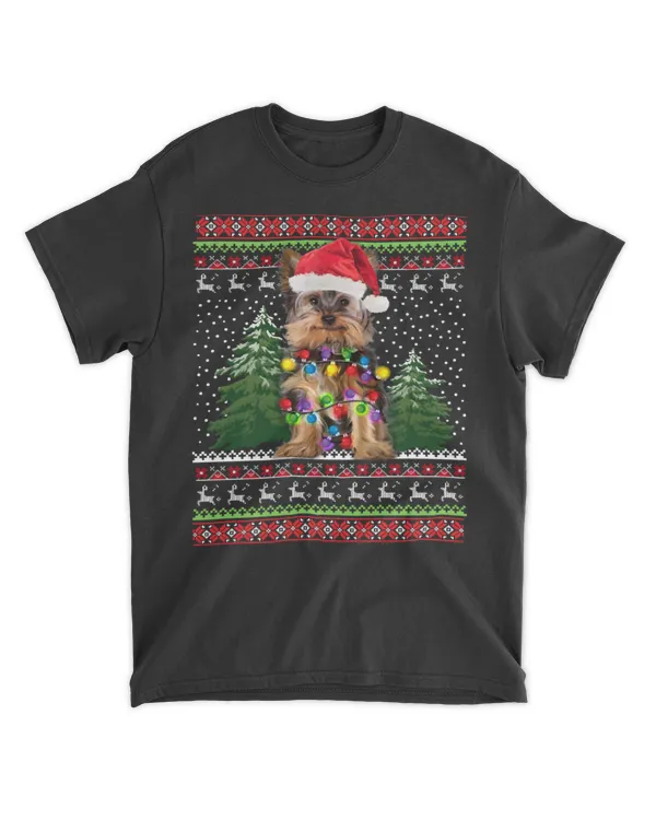 Yorkie Ugly Christmas Shirt Funny Yorkies Puppy Christmas