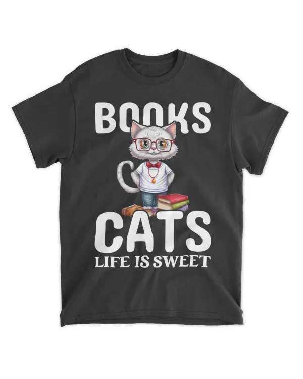 Books, Cats Life is Sweet V1 QTCAT081222A1