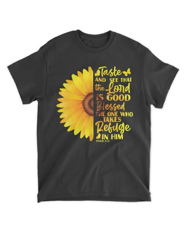 got-ufu-35 Christian Bible Psalm 34 8 Sunflower