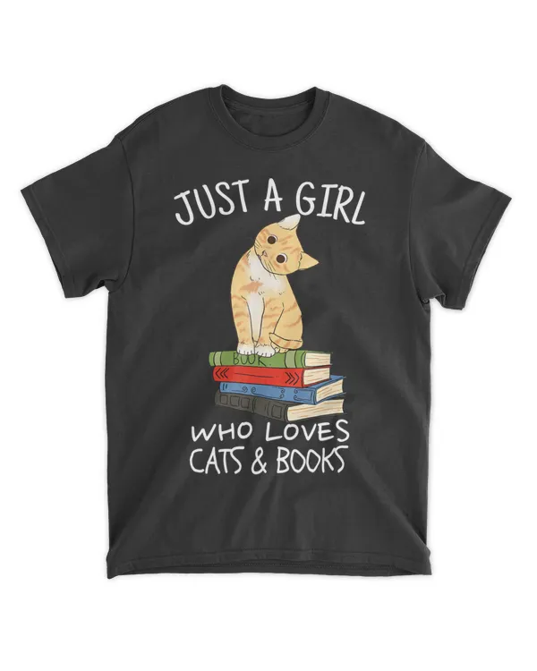 Just A Girl Who Loves Books And Cats QTCATB191222A12