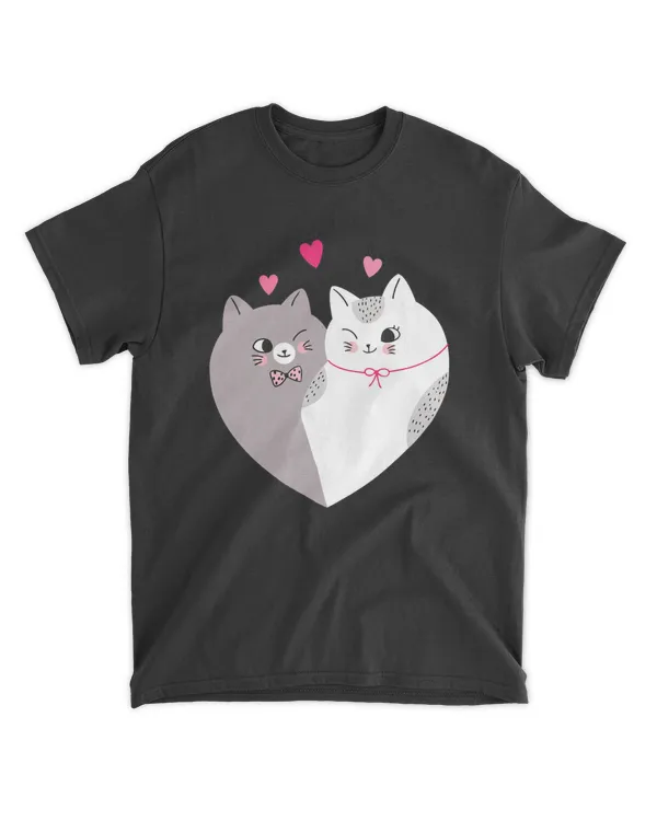 Cute Valentine's Day Cat Heart Love QTCATVL201222A54