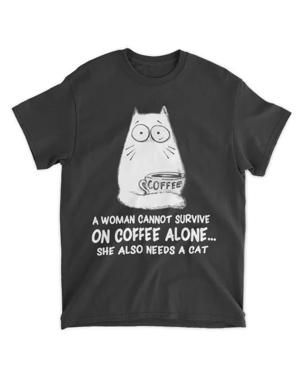 Cats 365 Funny Women Coffee and Cat HOC190323A6