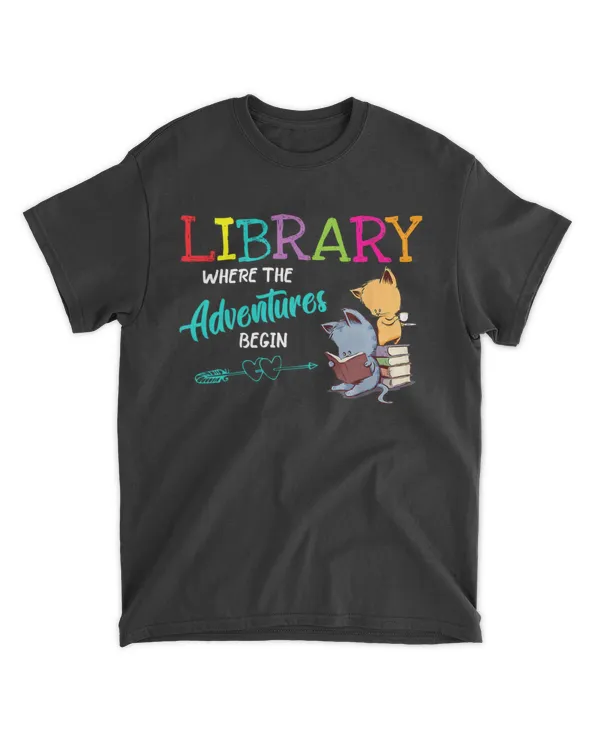 Library Books Where Adventure Begins Librarian Reading Gifts HOC270323A21