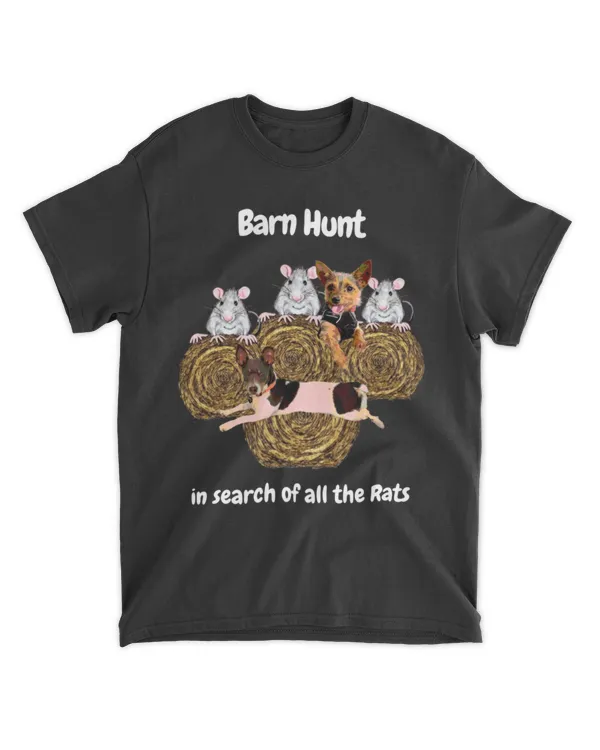 Funny Barn Hunt - in search of all the rats with 2 dogs HOD030423A5