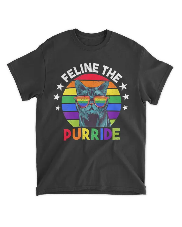 Feline The Purride LGBTQ Gay Rainbow Pride Cat Lover HOC110423A5