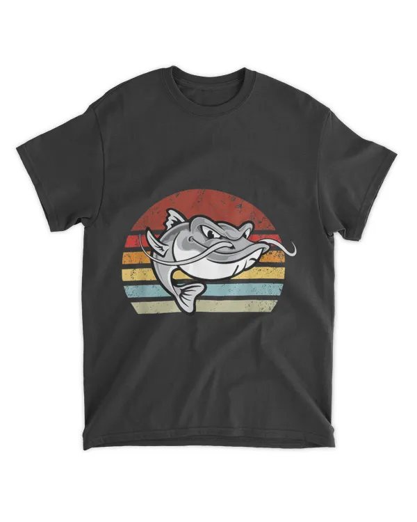 Vintage Cat-fish Dad Mom Boy Girl Birth-day T-shirt