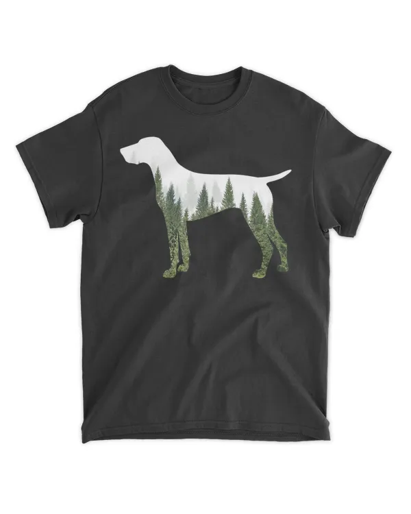 German Shorthair Pointer Nature Silhoutte Forest T-Shirt