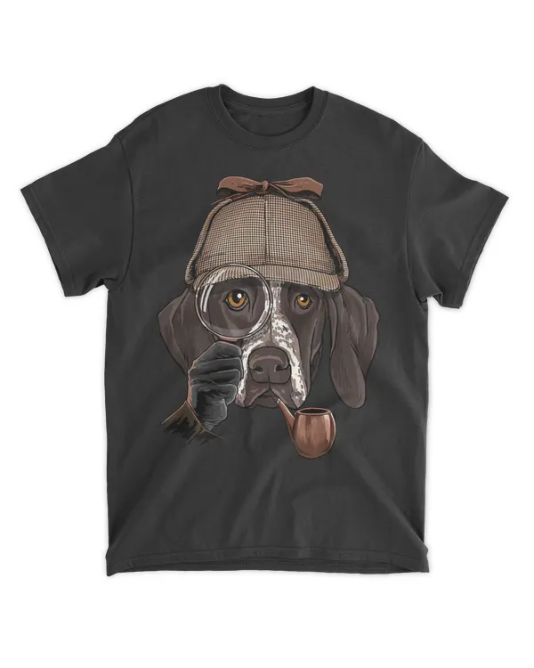 German Shorthaired Pointer Detective Dog Lover T-Shirt