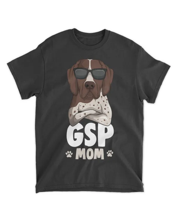 GSP Dog Mom German Shorthaired Pointer Girls Women T-Shirt