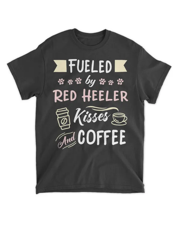 Red Heeler Mom Australian Cattle Dog Coffee Lover T-Shirt