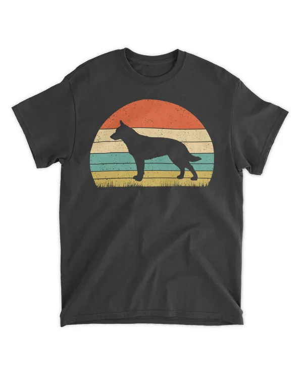 Retro Australian Cattle Dog Vintage Style Long Sleeve T-Shirt