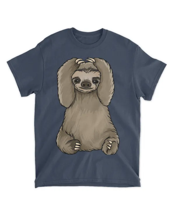 Cute Sloth Cartoon Shirt (22)