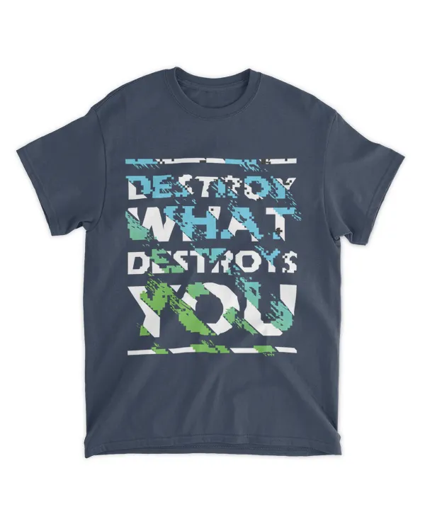 MEMOD9 - Destroy What Destroys You - Funny Quotes & Typography Style
