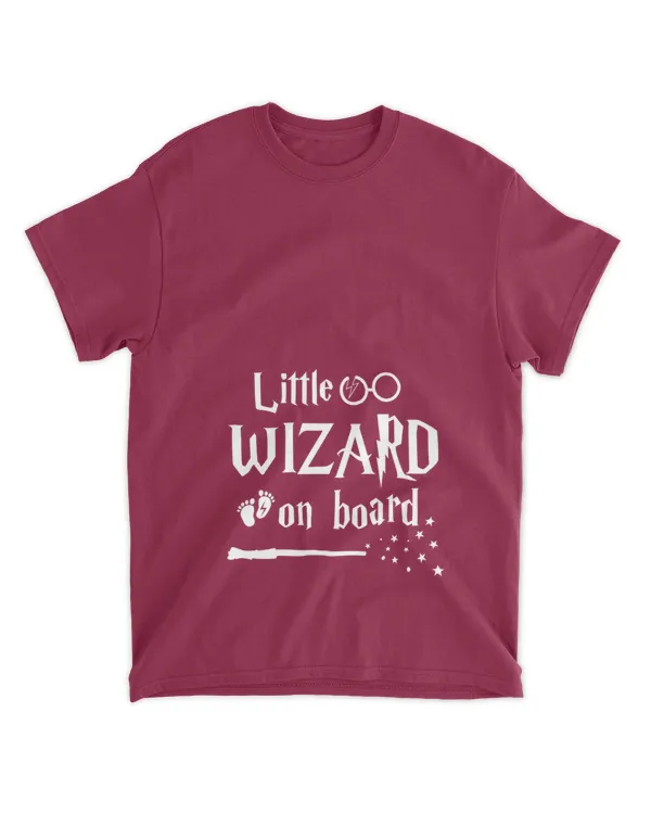 Little Wizard On Board Shirt - Funny Pregnancy Reveal for Mom-to-be