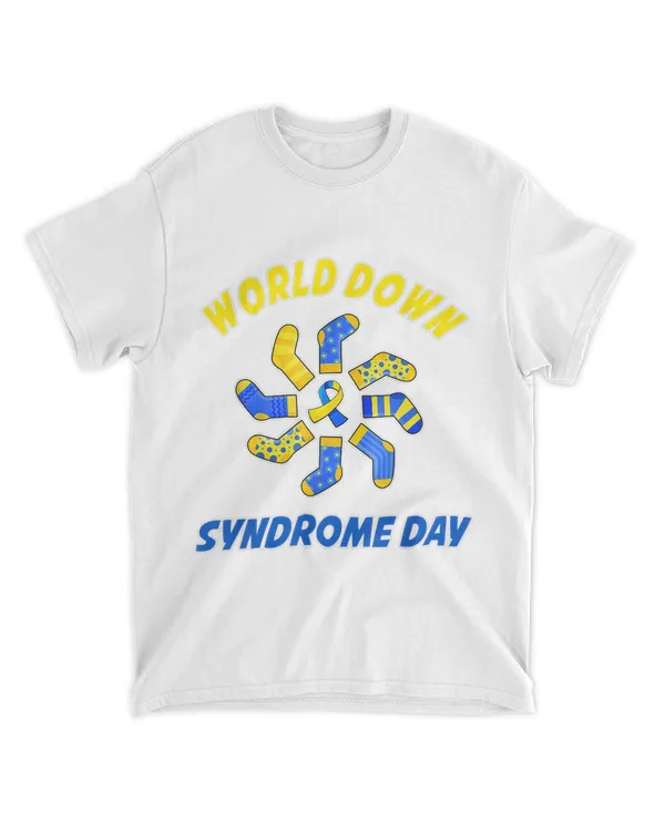 Blue Yellow Heart 21 World Down Syndrome Awareness Day 2022 T-Shirt Hoodie Shirt