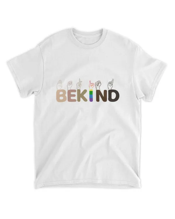 RD Be Kind Sign Language Shirt, Be Kind Rainbow Shirt, Kindness Shirt, Kind Shirt, Anti-Racism Shirt, Love Shirt Sign Language