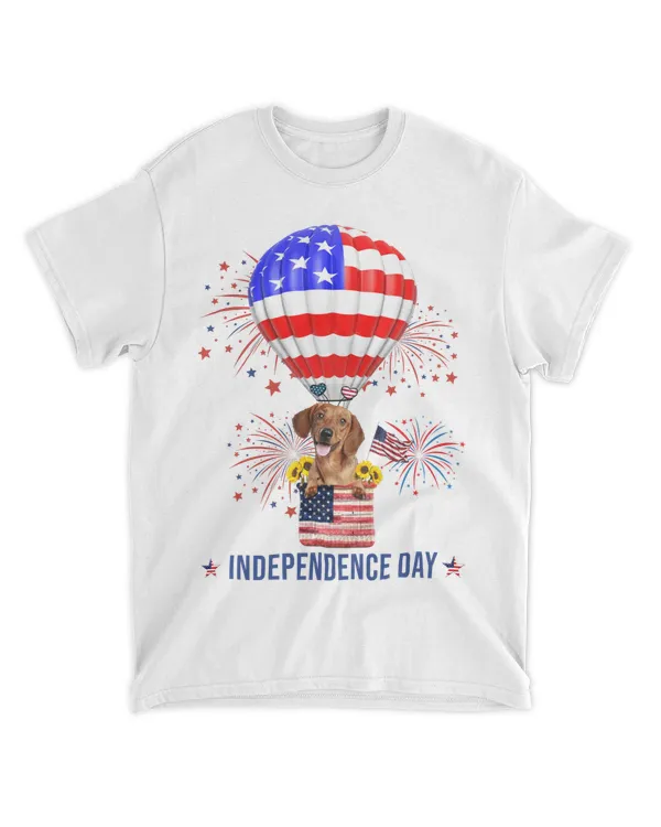 Dachshund Happy Independence Day