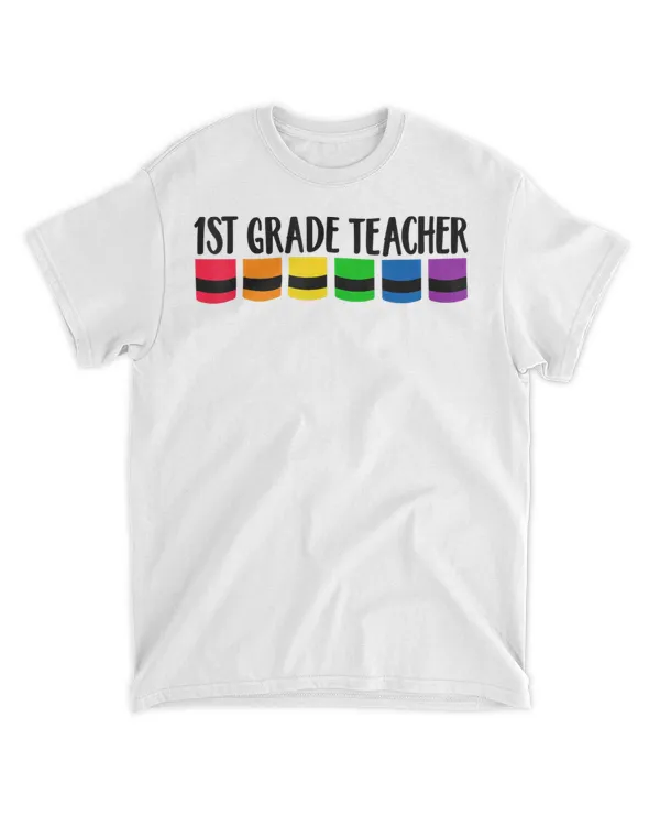 1St Grade Teacher Crayon Cray Teacher
