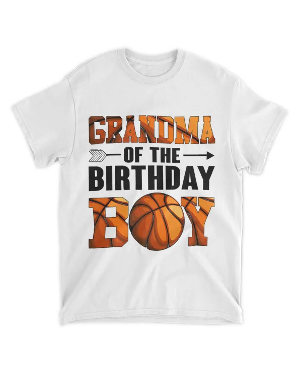 Grandma Of The Birthday Boy Basketball Grandmother Funny