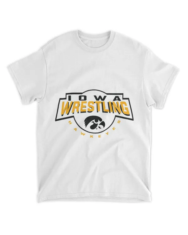 Iowa Hawkeyes Wrestling Pin Gray Officially Licensed