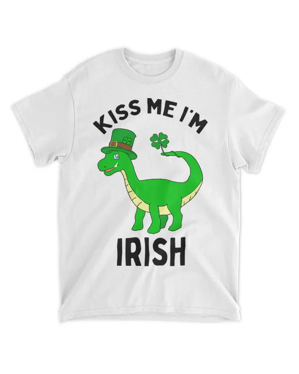 Kiss Me I’m Irish Dinosaur TRex St Patricks Day