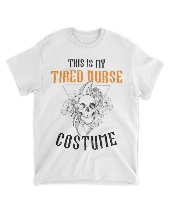 Nurse Halloween Costume Tattoo Skull Boo Nursing Crew ER ICU