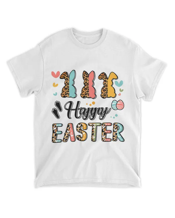 western country cute leopard bunnies happy easter 2