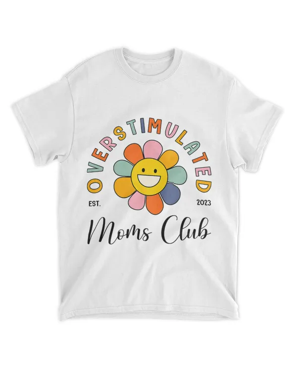 Retro Groovy Overstimulated Moms Club Funny Mothers Day 1