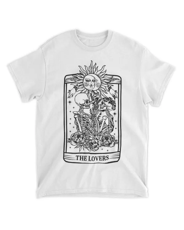 Funny Skeleton Couple The Lovers Tarot Card Valentines Day 21