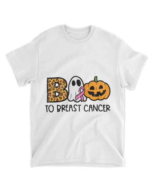 Boo To Breast Cancer Awareness Ghost Halloween Women Kids
