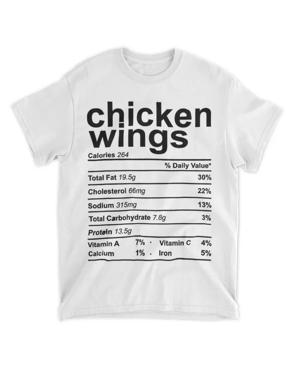 Chicken Wings Nutrition Fact Funny Thanksgiving Christmas