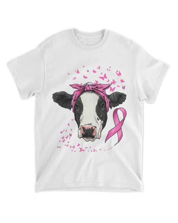 Cow Breast Cancer Awareness Pink Ribbon Cancer Survivors