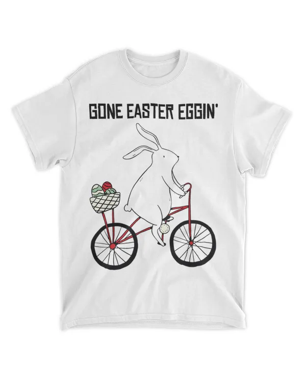 Cute Easter Bunny on Wheels with Easter Egg Basket