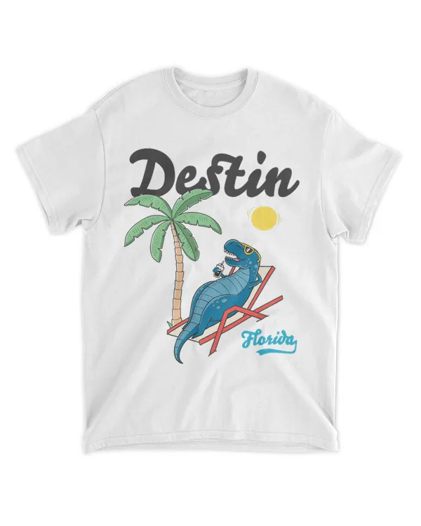 Destin Florida Shirt Beach Dinosaur TRex Family Vacation