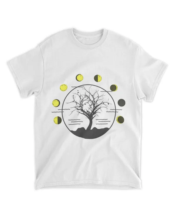 yoga and meditation Design or moon phase tree of life