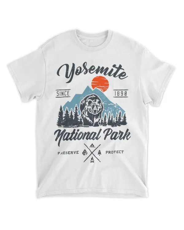 Yosemite National Park California Bear Hike Outdoors Funny