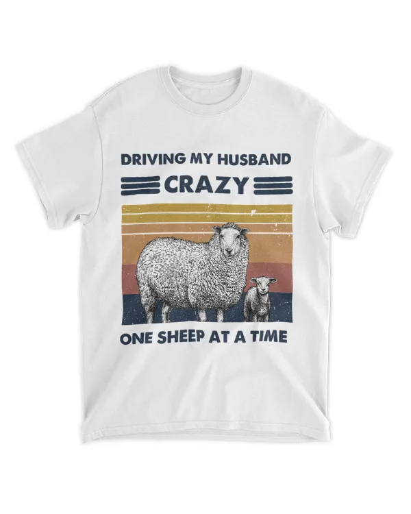 Driving My Husband Crazy One Sheep At A Time Shirt For Men 60