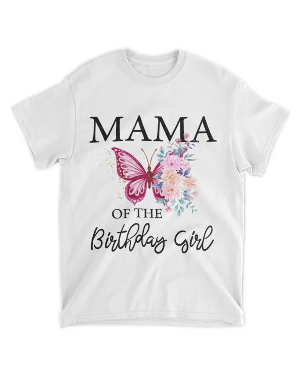 Mama 1st First Birthday Matching Family Butterfly Floral