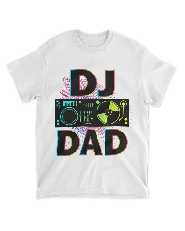 Mens Dj Dad Beat Maker Dad Fathers Day Disc Jockey Music Player
