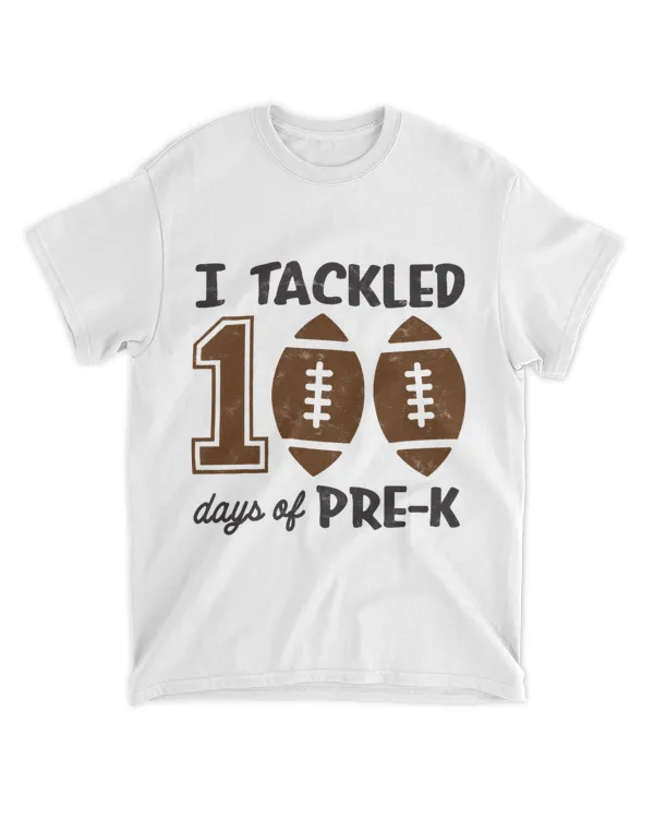 Pre K 100 Days School Sport Tackled Boy Girl Rugby Teacher