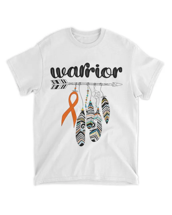 Warrior Survivor Fighter Orange Ribbon Warrior Kidney Cancer 54