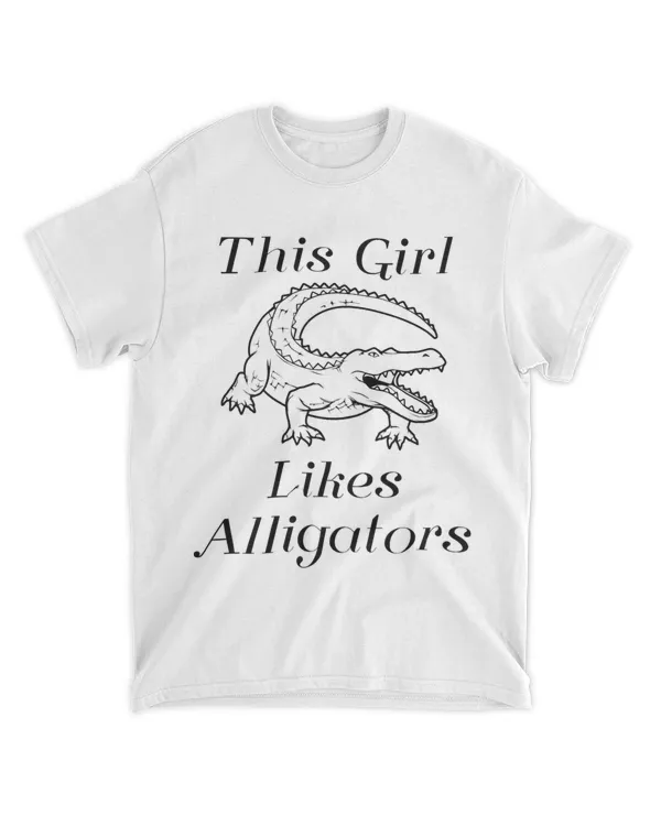 Girl Likes Cute Alligators Crocodile Reptiles