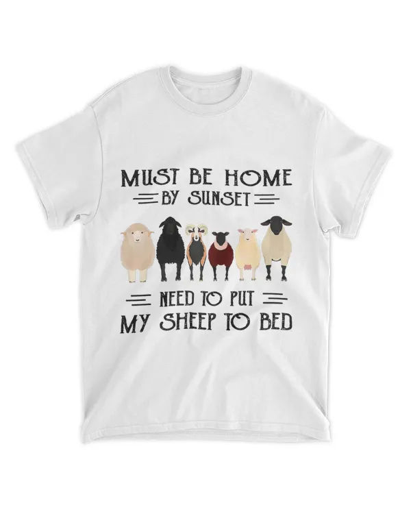 Must Be Home By Sunset Sheep Tshirt