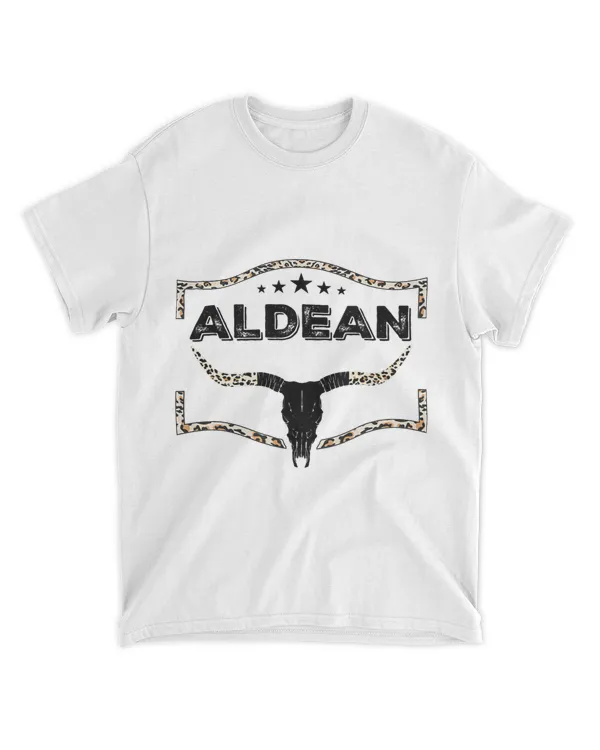 Aldean Country Bull Skull Western Leopard Cheetah Print