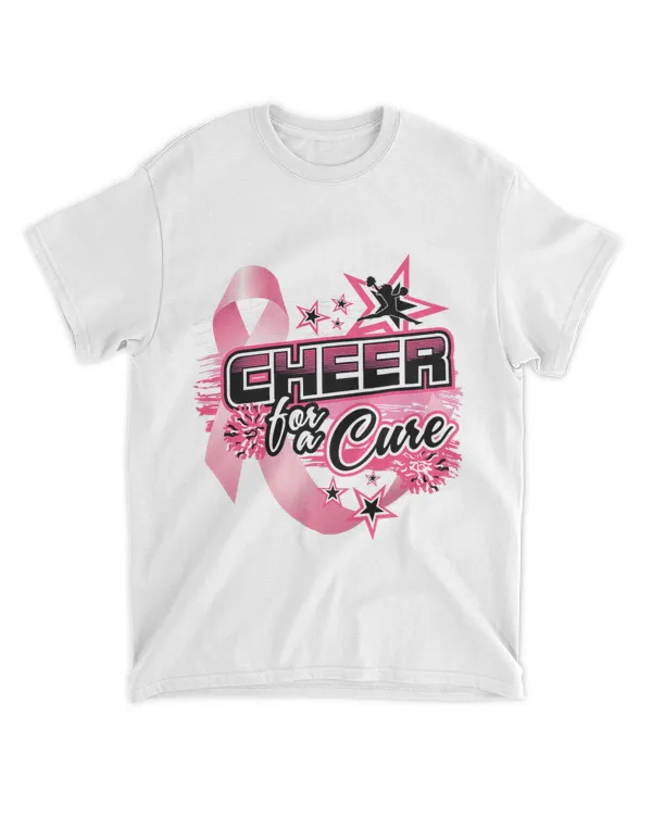 Cheer Breast Cancer Awareness Shirts Pink Ribbon Cheerleader