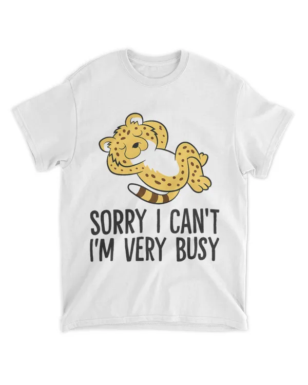 Cheetah Sorry I Cant Im Very Busy Funny Cheetah Pajama