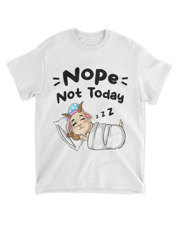 Nope Not Today Sarcastic Sayings Sleeping Goat 21