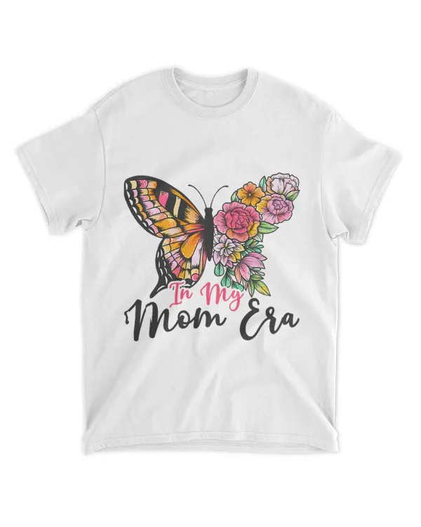 Retro Boho Mom Era Floral Butterfly Mama Life Mothers Day