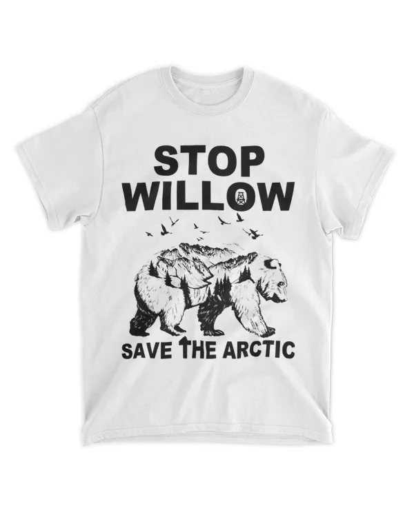 Retro Polar Bear Save The Arctic Stop The Willow Project 32