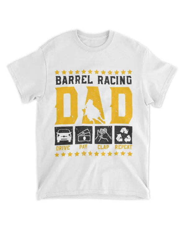 Barrel Racing Dad Funny Mens Fathers Day Cowboy Rodeo 22